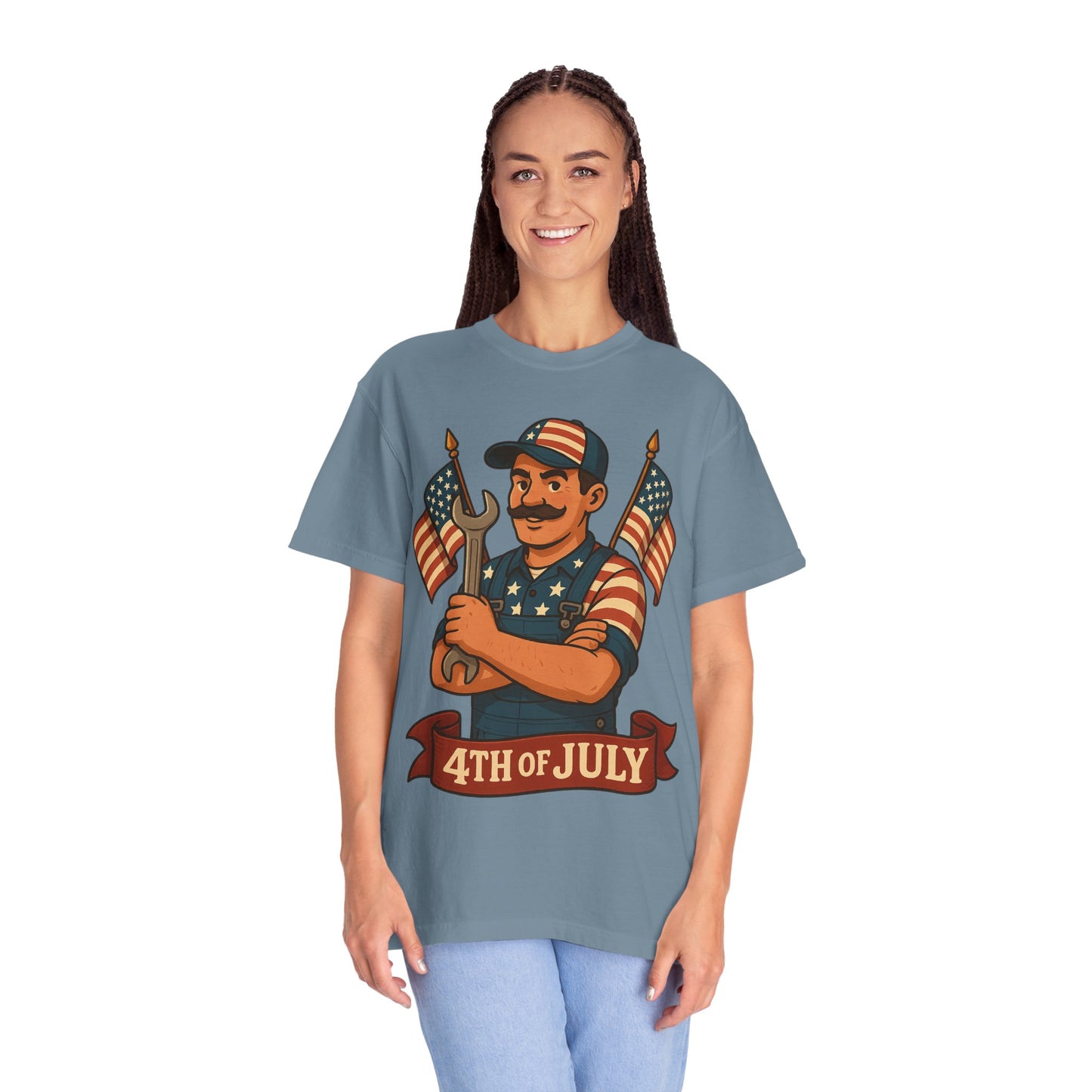 4th Of July Themed Mechanic Patriotic T-Shirt