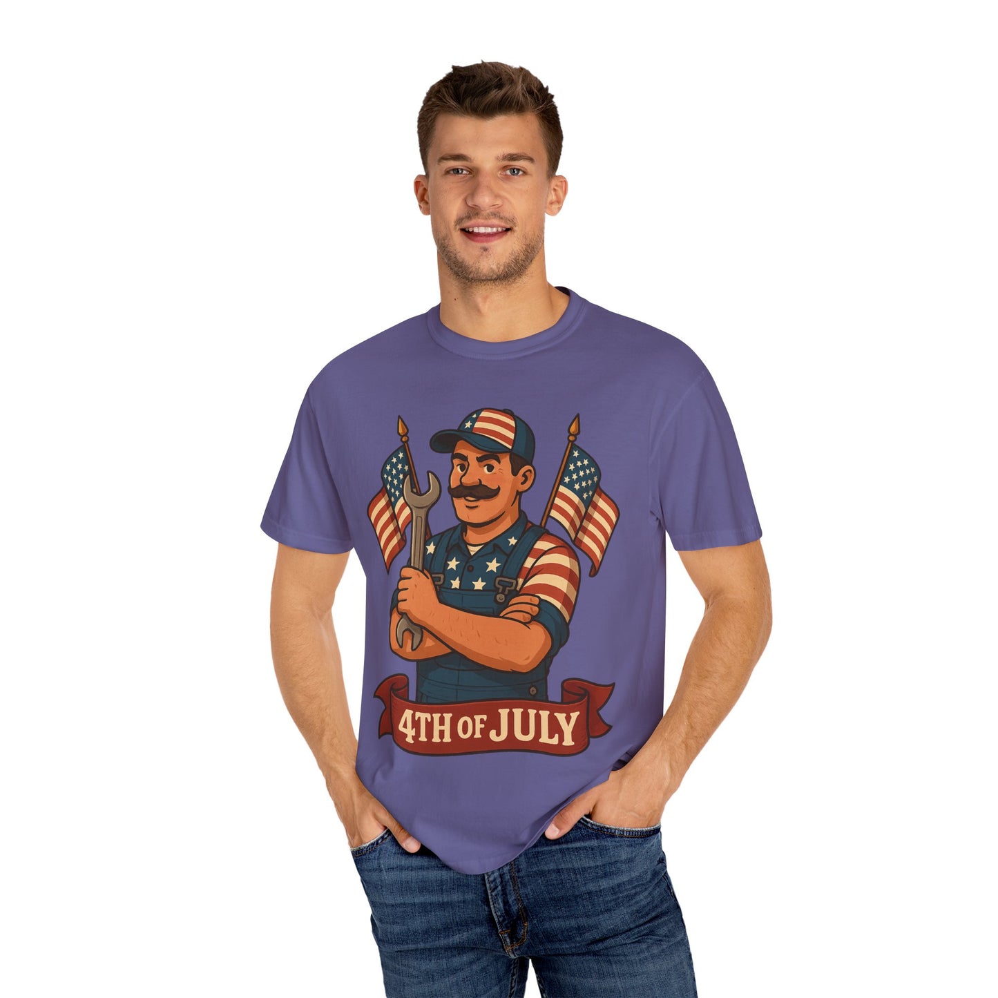 4th Of July Themed Mechanic Patriotic T-Shirt