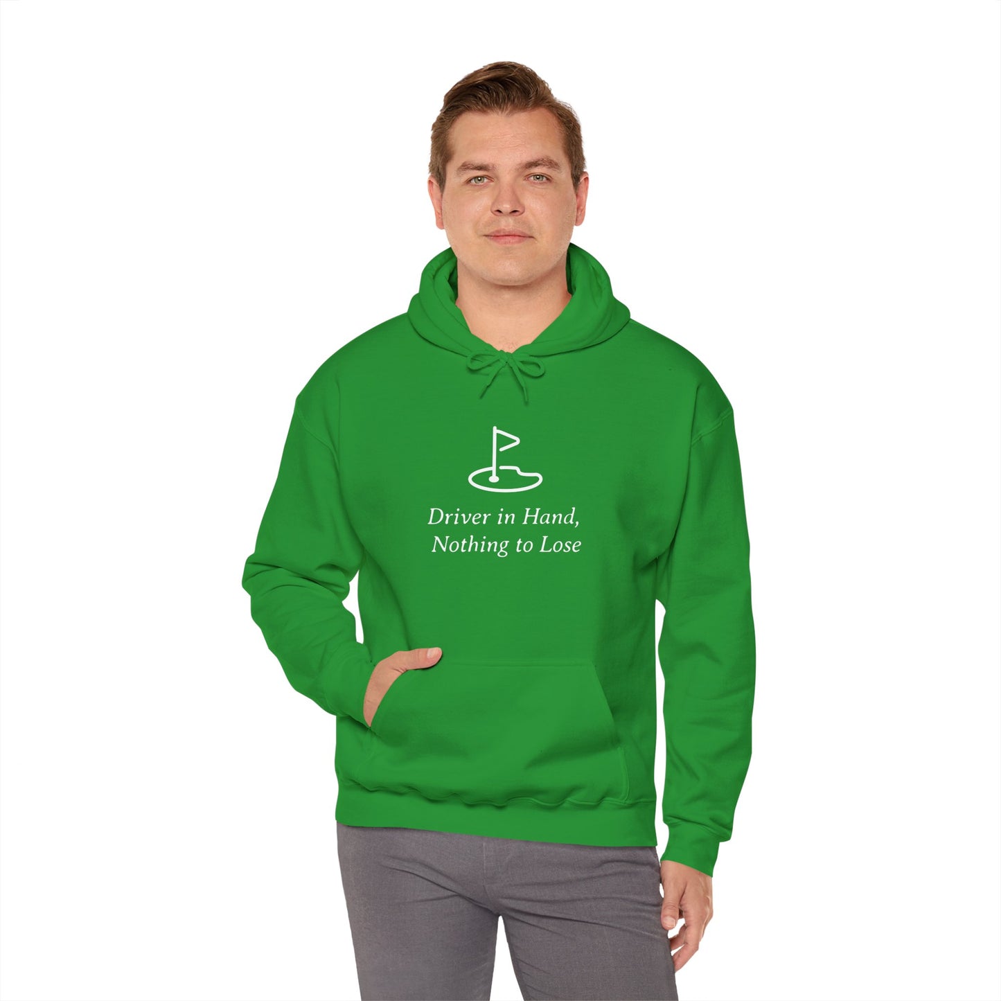 Driver In Hand Nothing To Lose Funny Golf Hoodie
