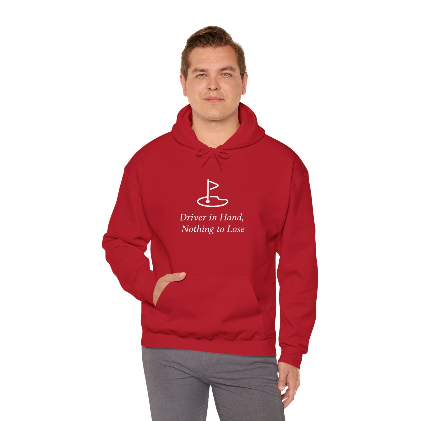 Driver In Hand Nothing To Lose Funny Golf Hoodie