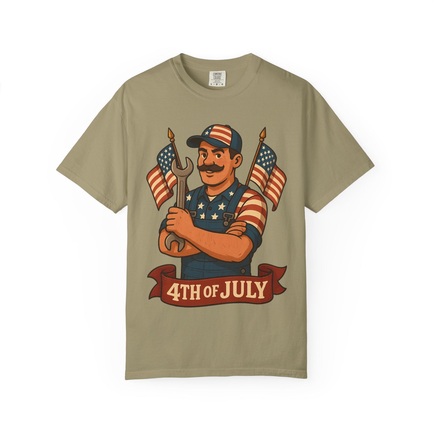 4th Of July Themed Mechanic Patriotic T-Shirt
