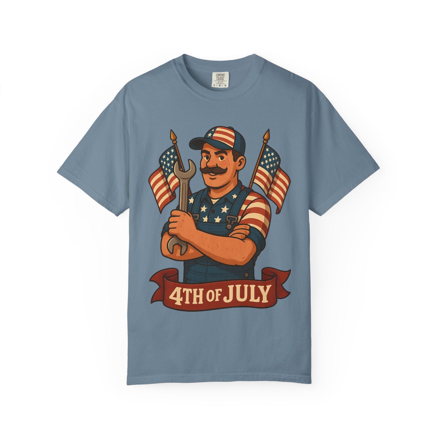 4th Of July Themed Mechanic Patriotic T-Shirt