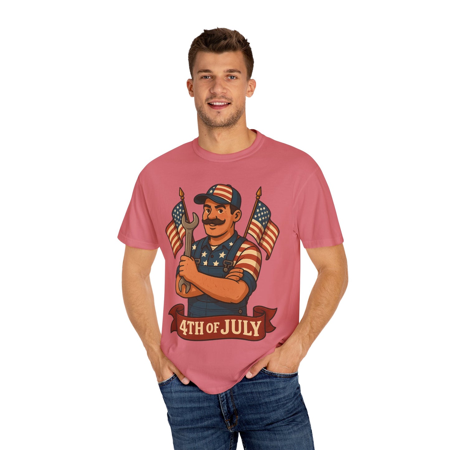 4th Of July Themed Mechanic Patriotic T-Shirt