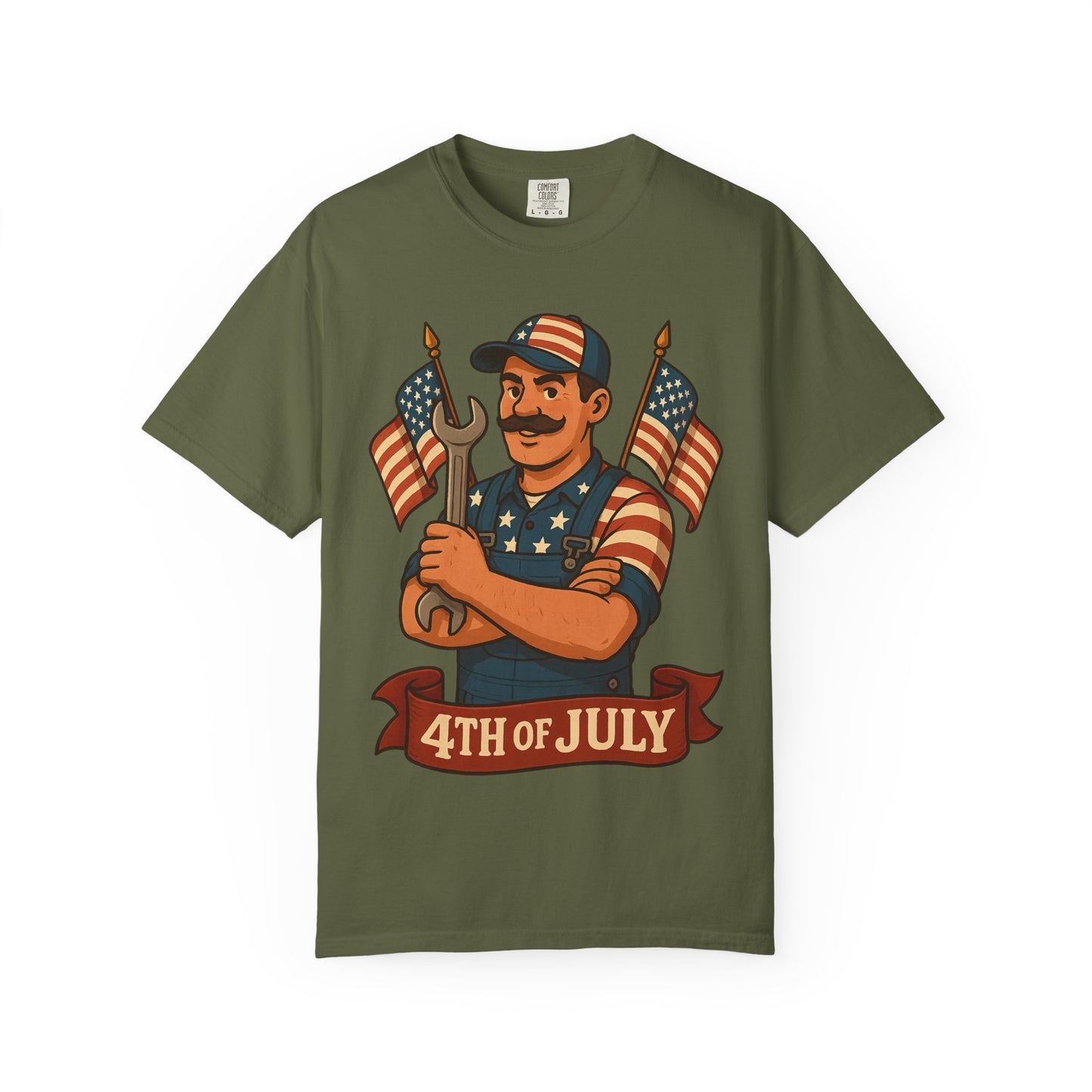 4th Of July Themed Mechanic Patriotic T-Shirt