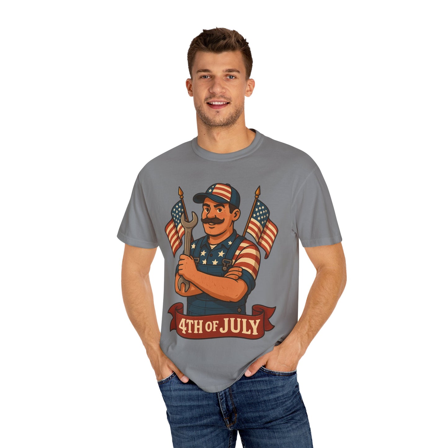 4th Of July Themed Mechanic Patriotic T-Shirt