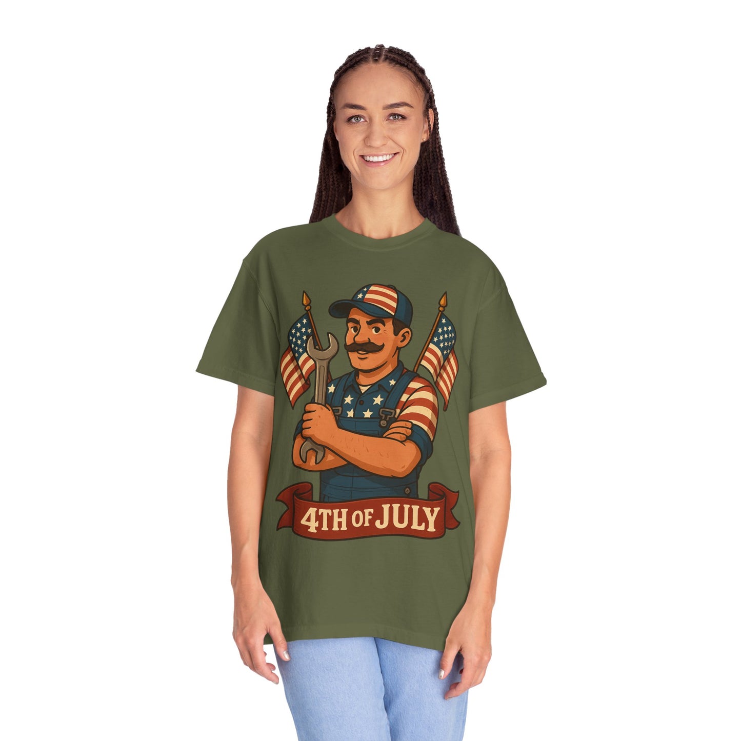 4th Of July Themed Mechanic Patriotic T-Shirt