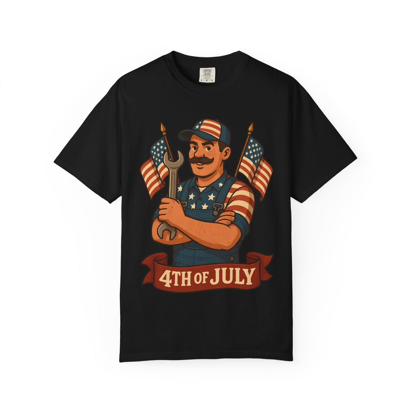 4th Of July Themed Mechanic Patriotic T-Shirt
