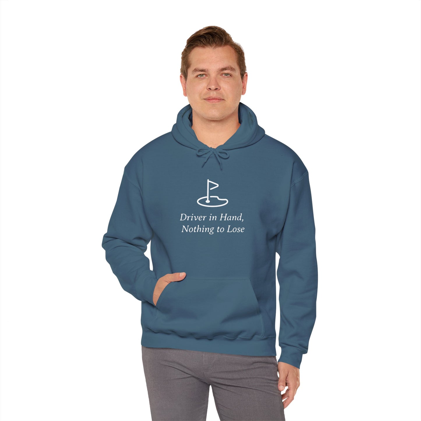 Driver In Hand Nothing To Lose Funny Golf Hoodie