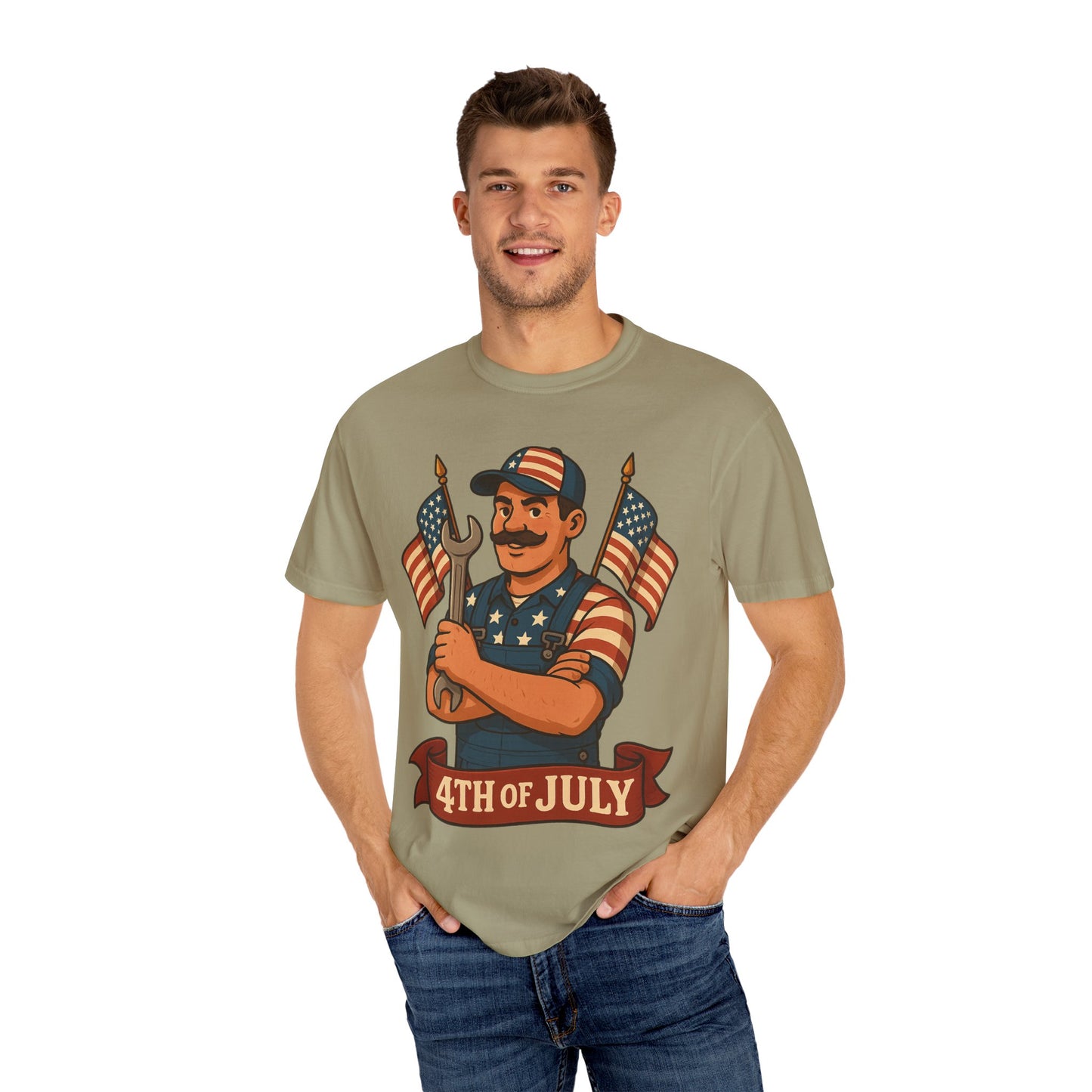 4th Of July Themed Mechanic Patriotic T-Shirt