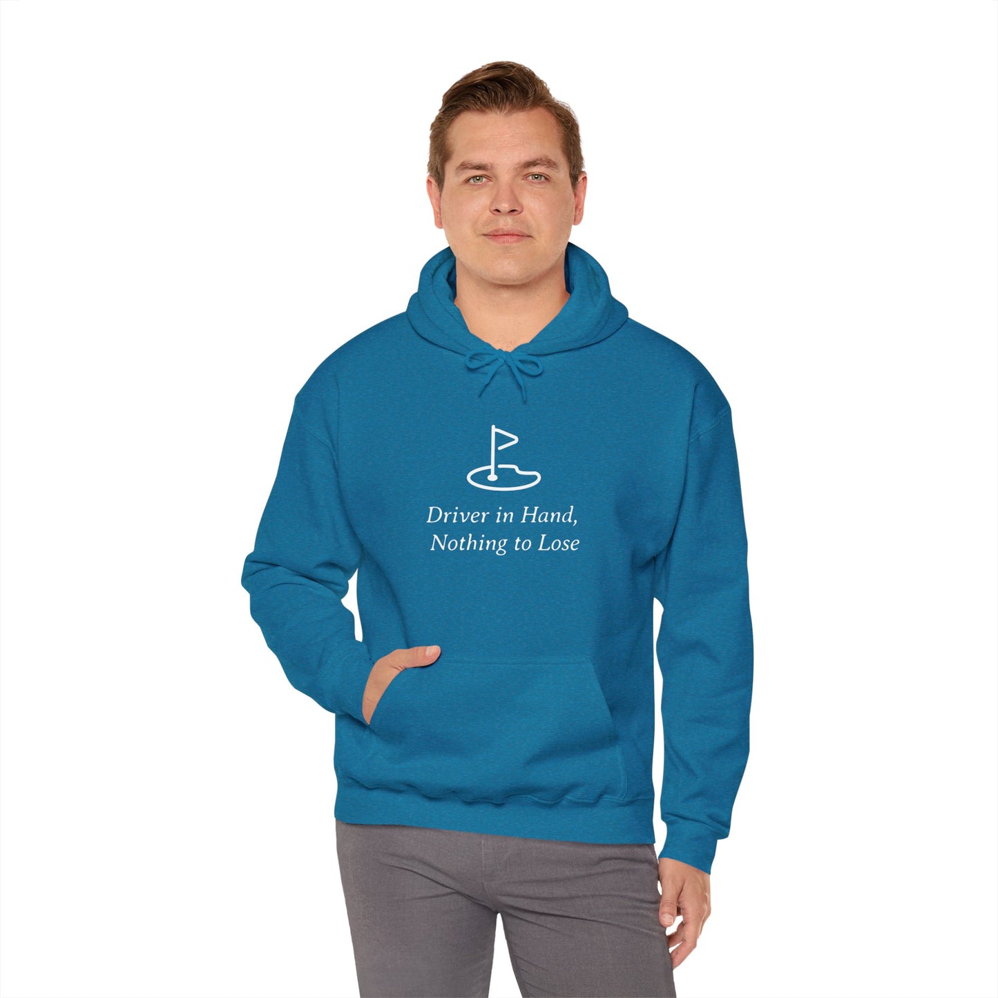 Driver In Hand Nothing To Lose Funny Golf Hoodie