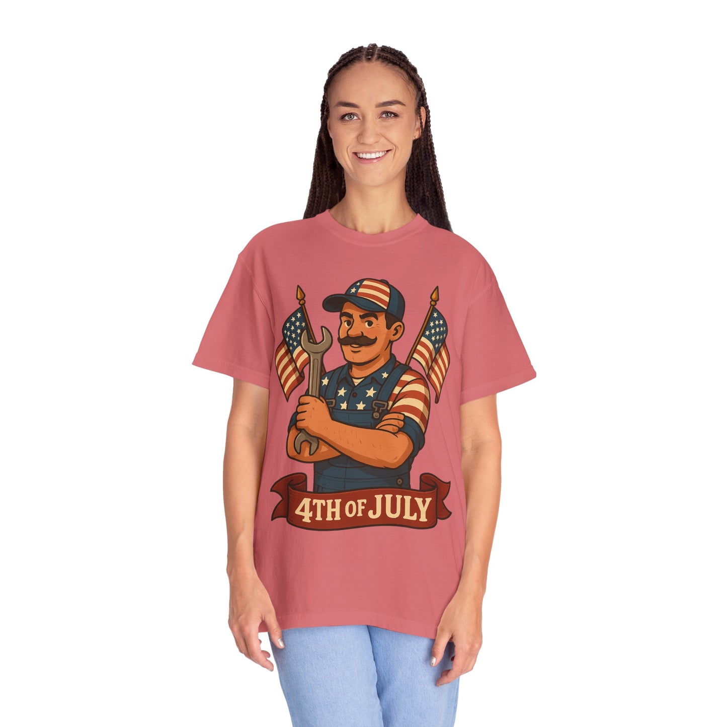 4th Of July Themed Mechanic Patriotic T-Shirt