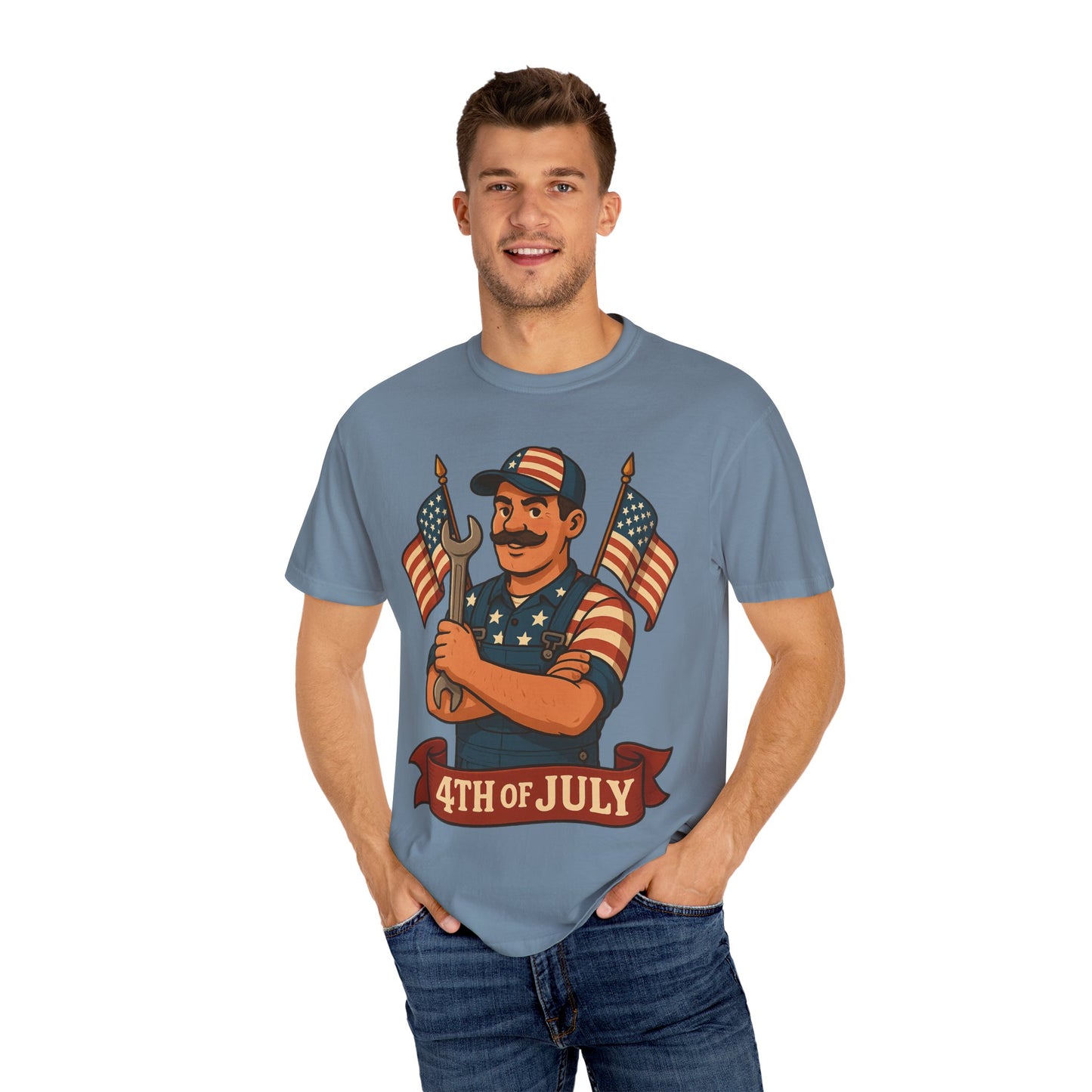 4th Of July Themed Mechanic Patriotic T-Shirt