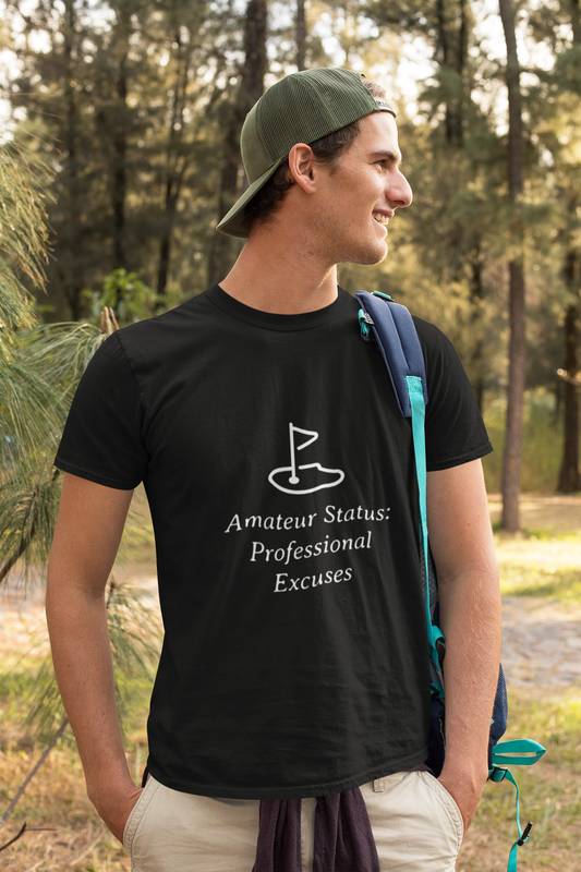 Amateur Status Professional Excuses Funny Golf Shirt