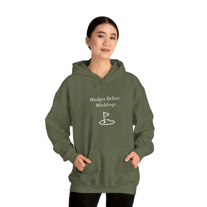 Wedges Before Weddings Funny Golf Hoodie