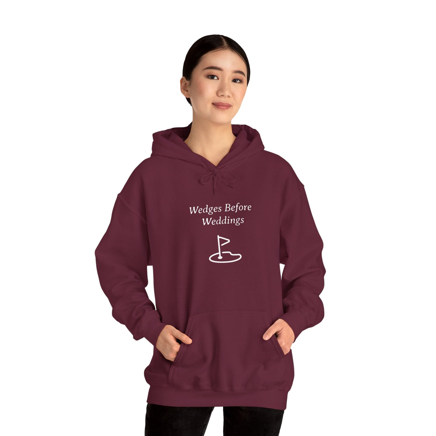 Wedges Before Weddings Funny Golf Hoodie